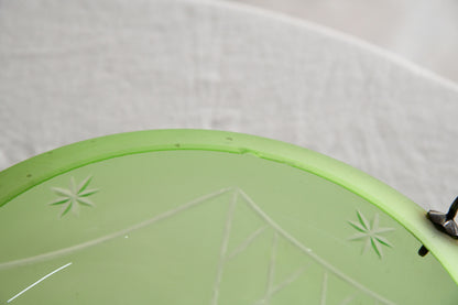 Vintage Green Glass Flycatcher Shade