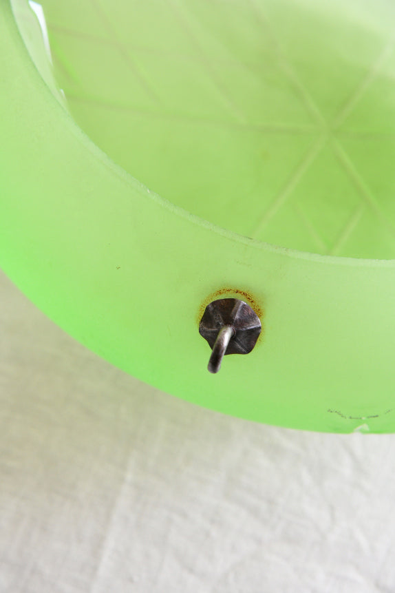 Vintage Green Glass Flycatcher Shade