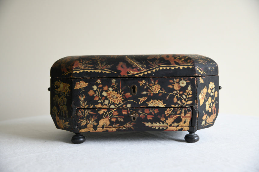 Chinese Black Lacquer Box