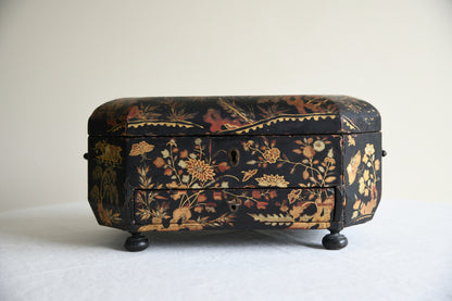 Chinese Black Lacquer Box