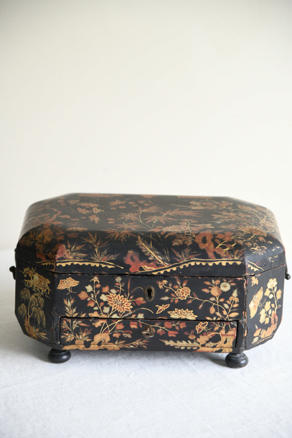 Chinese Black Lacquer Box