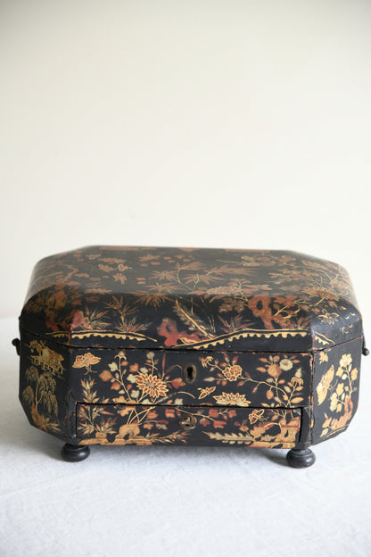 Chinese Black Lacquer Box