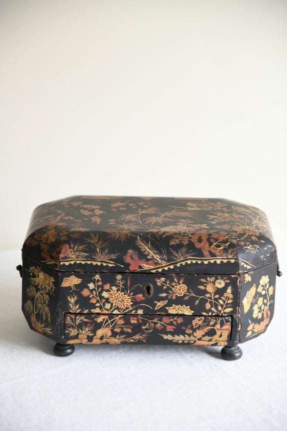 Chinese Black Lacquer Box