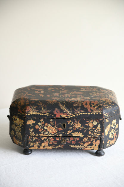 Chinese Black Lacquer Box