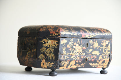 Chinese Black Lacquer Box