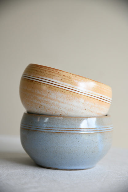 Pair Bowls St Nectans Pottery Tintagel