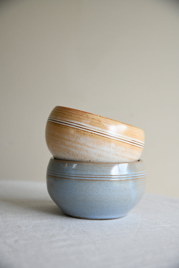 Pair Bowls St Nectans Pottery Tintagel