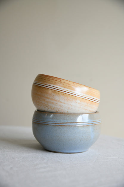 Pair Bowls St Nectans Pottery Tintagel