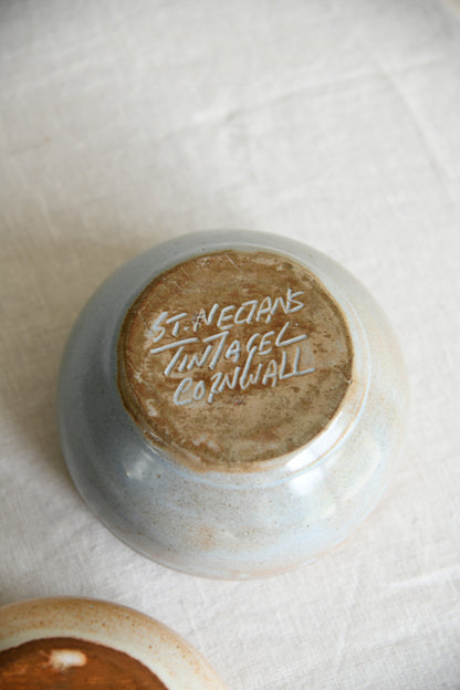 Pair Bowls St Nectans Pottery Tintagel