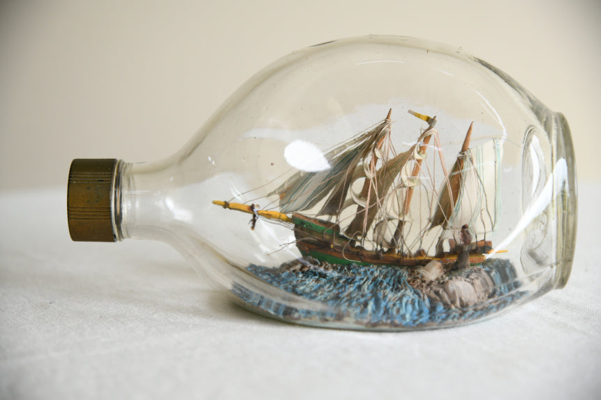 Vintage Haig Dimple Ship in Bottle