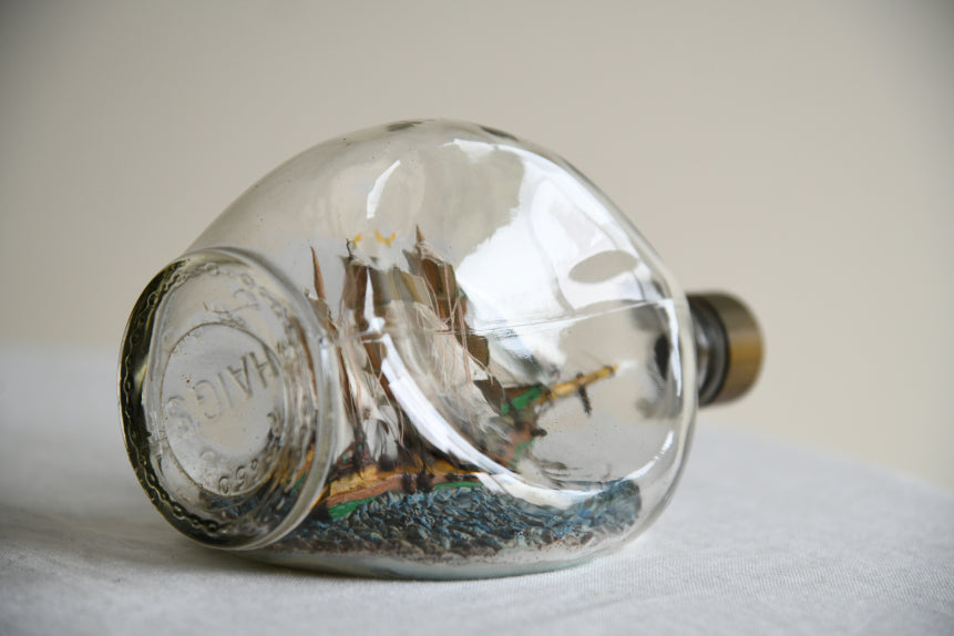 Vintage Haig Dimple Ship in Bottle