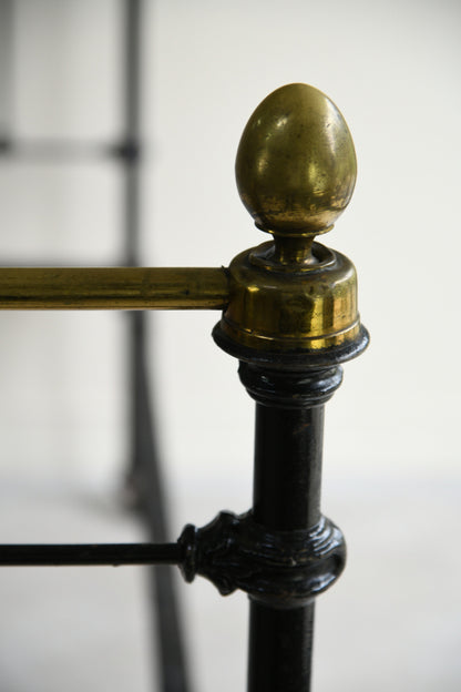 Victorian Black & Brass Bed Frame