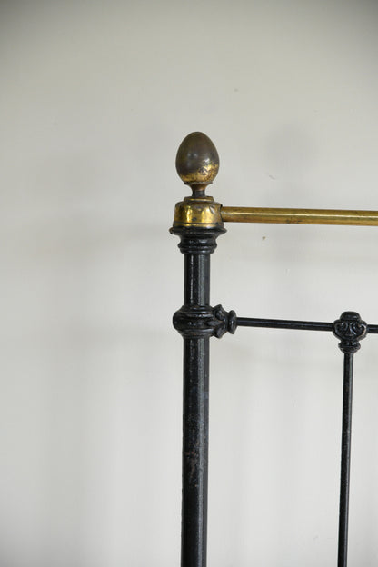 Victorian Black & Brass Bed Frame
