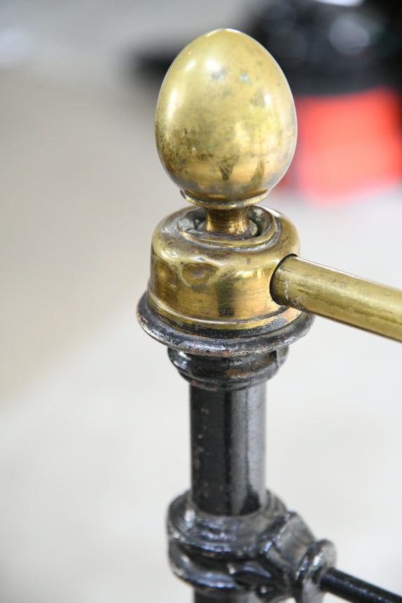 Victorian Black & Brass Bed Frame