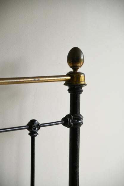 Victorian Black & Brass Bed Frame