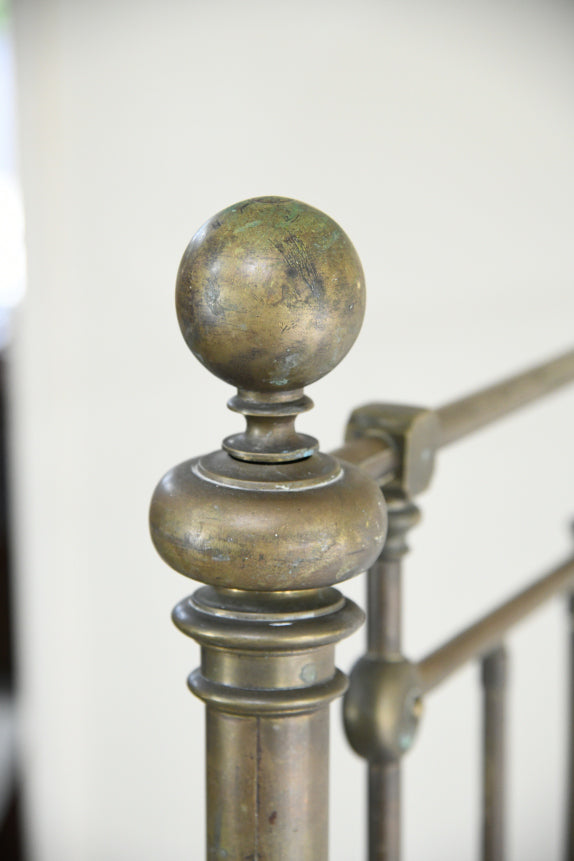 Antique Brass Single Bed Frame