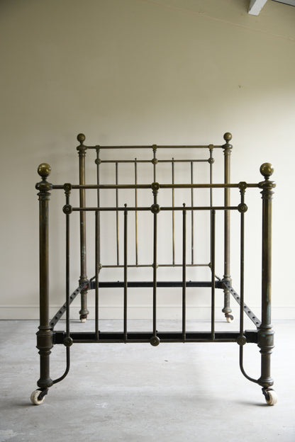 Antique Brass Single Bed Frame