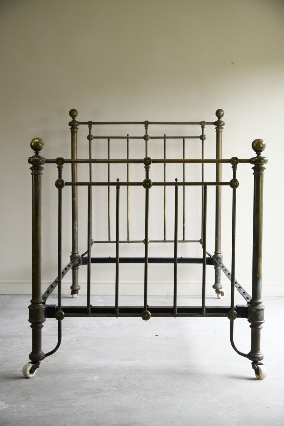 Antique Brass Single Bed Frame