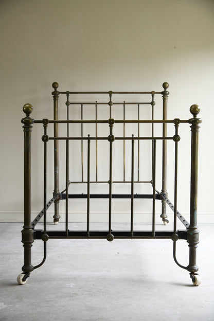 Antique Brass Single Bed Frame