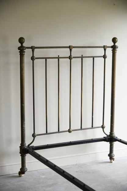 Antique Brass Single Bed Frame