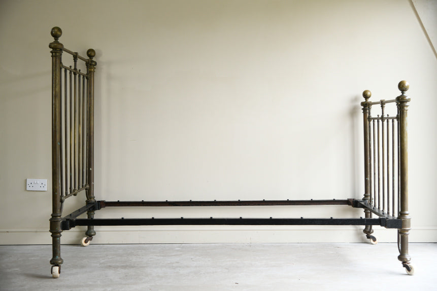 Antique Brass Single Bed Frame