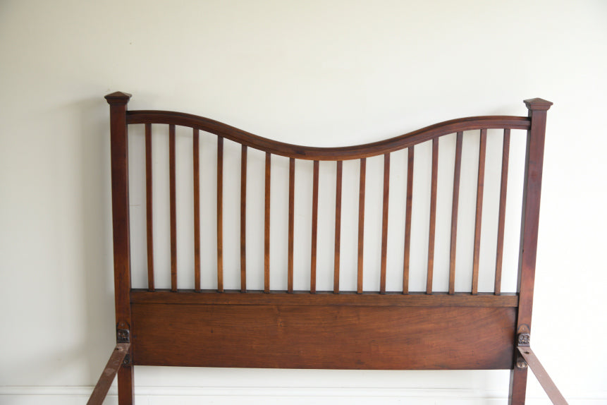 Victorian Mahogany Arts & Crafts Style Double Bed Frame