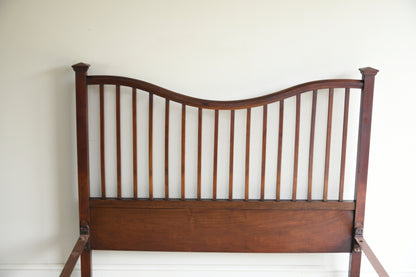 Victorian Mahogany Arts & Crafts Style Double Bed Frame