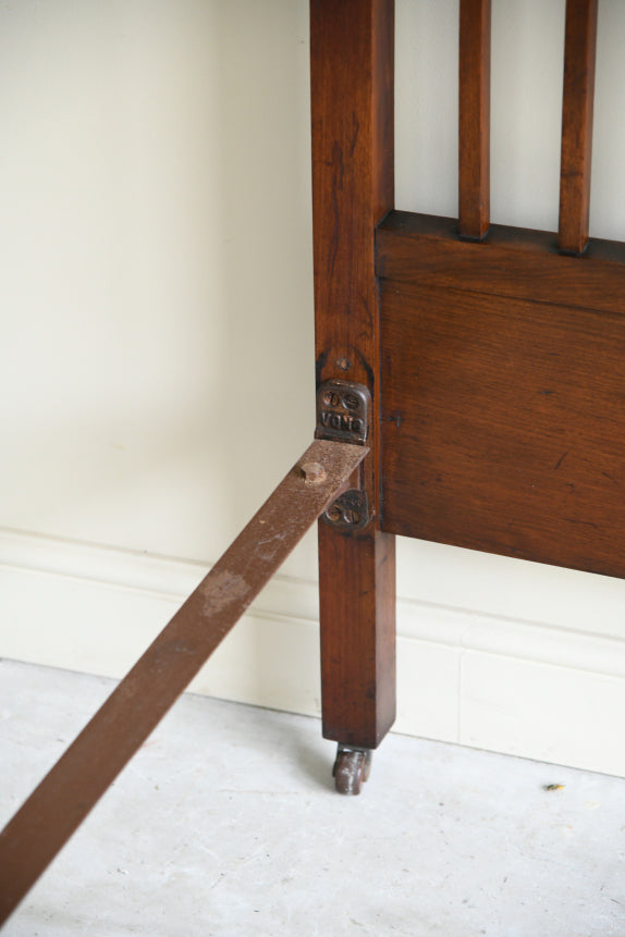 Victorian Mahogany Arts & Crafts Style Double Bed Frame