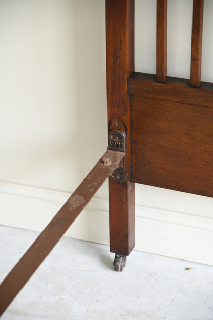 Victorian Mahogany Arts & Crafts Style Double Bed Frame