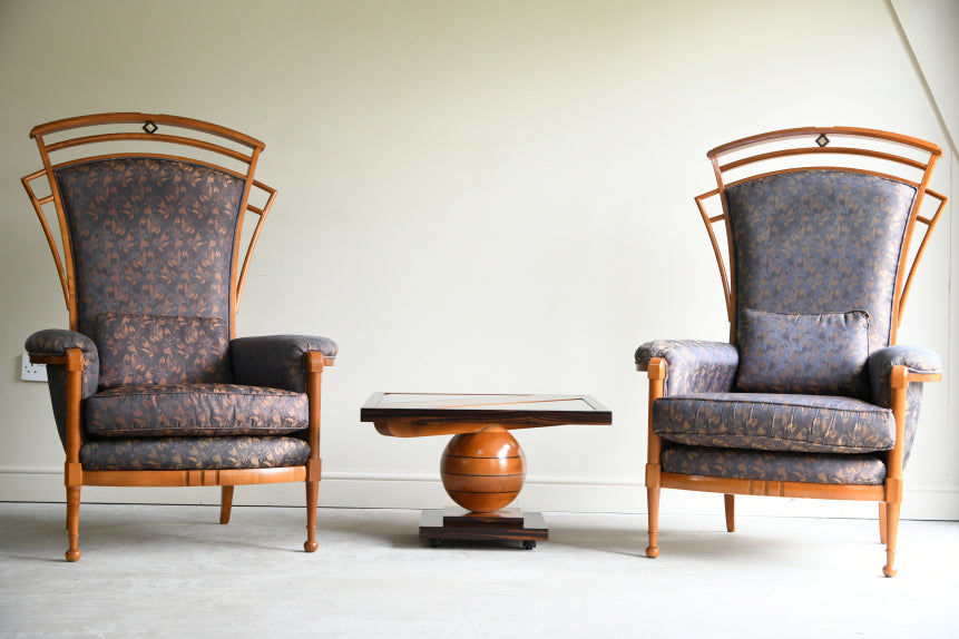 Pair Italian Carpenelli Armchairs