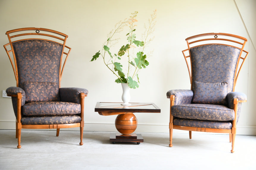 Pair Italian Carpenelli Armchairs