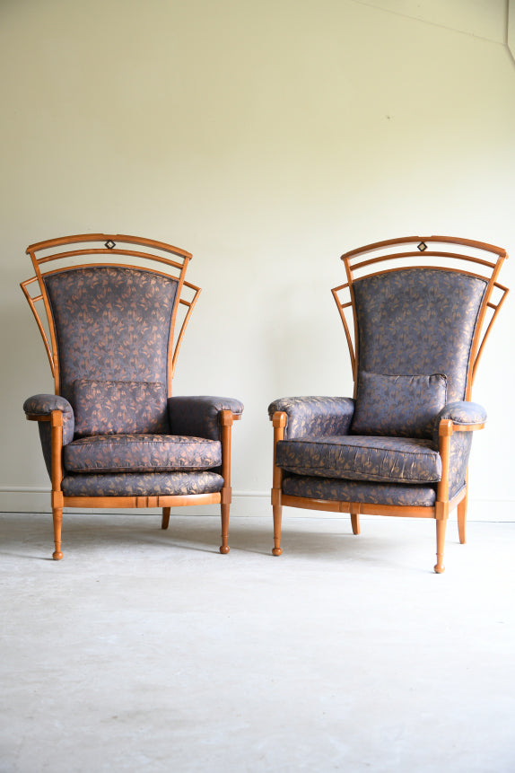 Pair Italian Carpenelli Armchairs