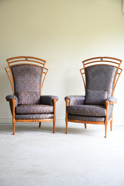 Pair Italian Carpenelli Armchairs