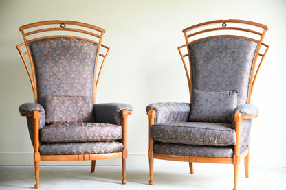 Pair Italian Carpenelli Armchairs