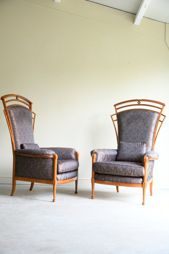 Pair Italian Carpenelli Armchairs