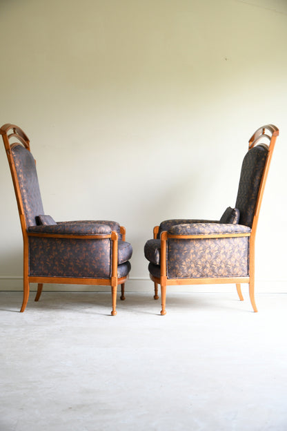 Pair Italian Carpenelli Armchairs