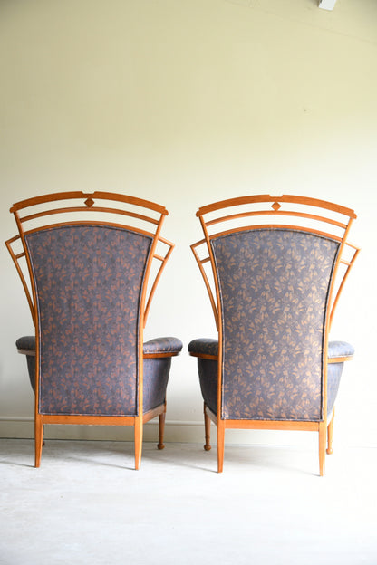 Pair Italian Carpenelli Armchairs
