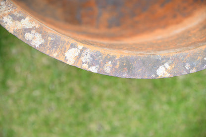 Antique Cast Iron Cauldron Boiler Planter