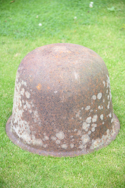 Antique Cast Iron Cauldron Boiler Planter