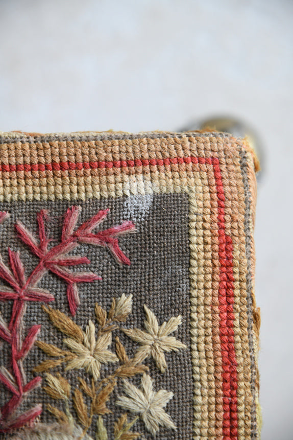 Antique Tapestry Footstool