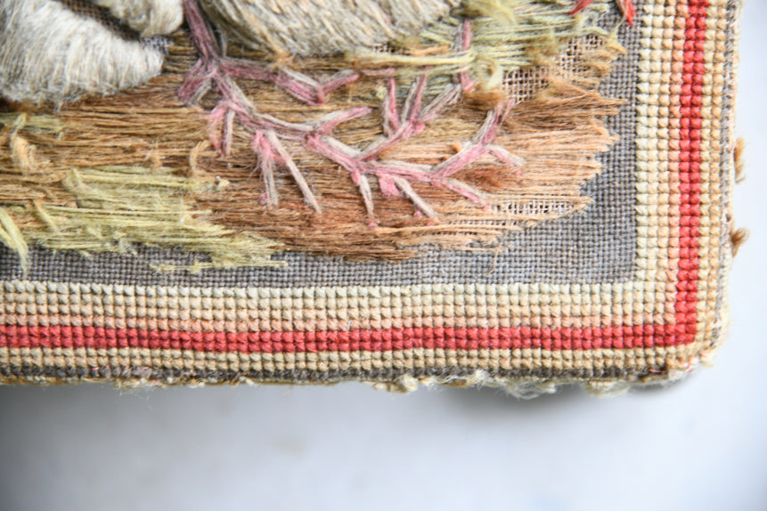 Antique Tapestry Footstool