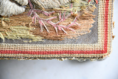 Antique Tapestry Footstool