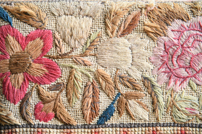 Antique Tapestry Footstool