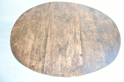 Small Rustic Oak Gate Leg Table