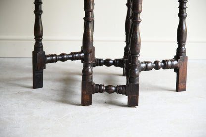 Small Rustic Oak Gate Leg Table