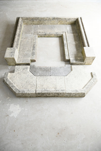 Bolection Style Limestone Fireplace