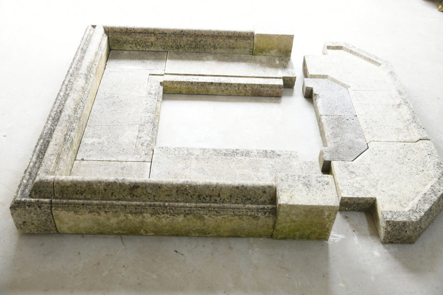 Bolection Style Limestone Fireplace