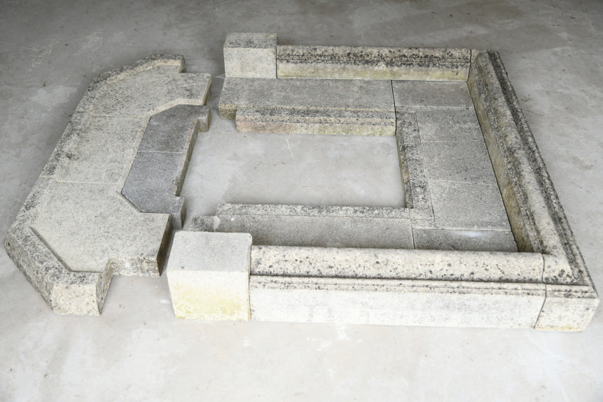 Bolection Style Limestone Fireplace