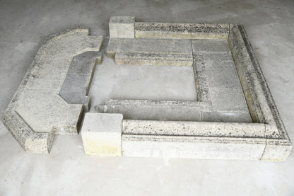 Bolection Style Limestone Fireplace