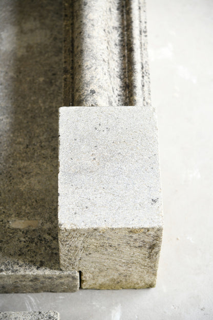 Bolection Style Limestone Fireplace